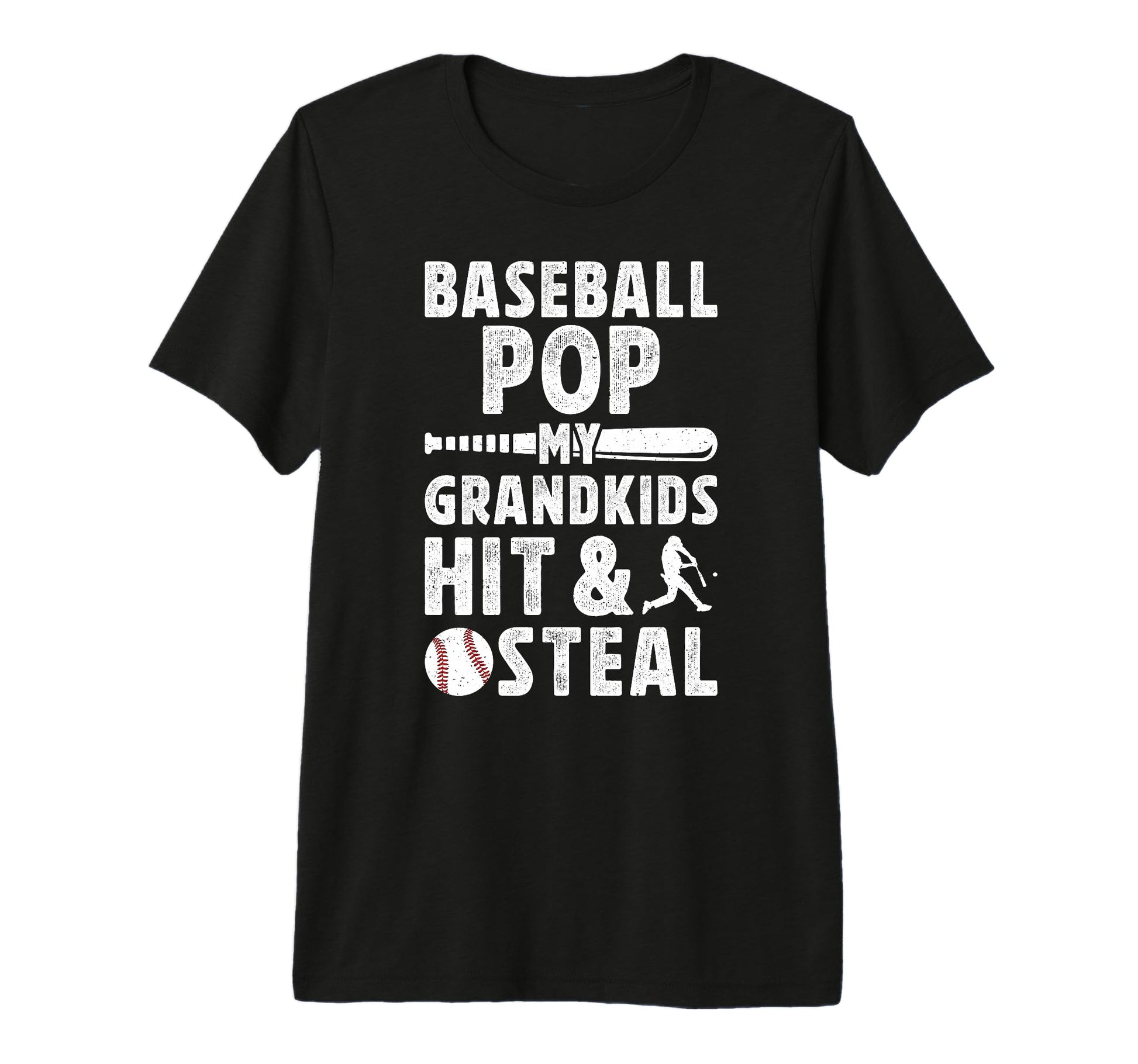 Mens Baseball Pop Funny Grandpa Pop T-Shirt - Fun Novelty Design Men Women - T-Shirt, Sweatshirt, Hoodie