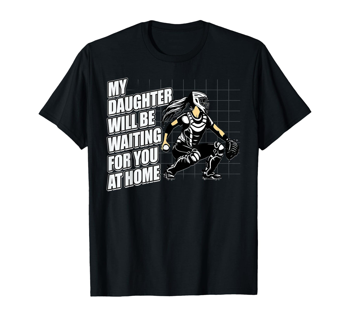 Softball Catcher Proud Mom And Dad Game T-Shirt - Minimalist Print Unisex - T-Shirt, Sweatshirt, Hoodie
