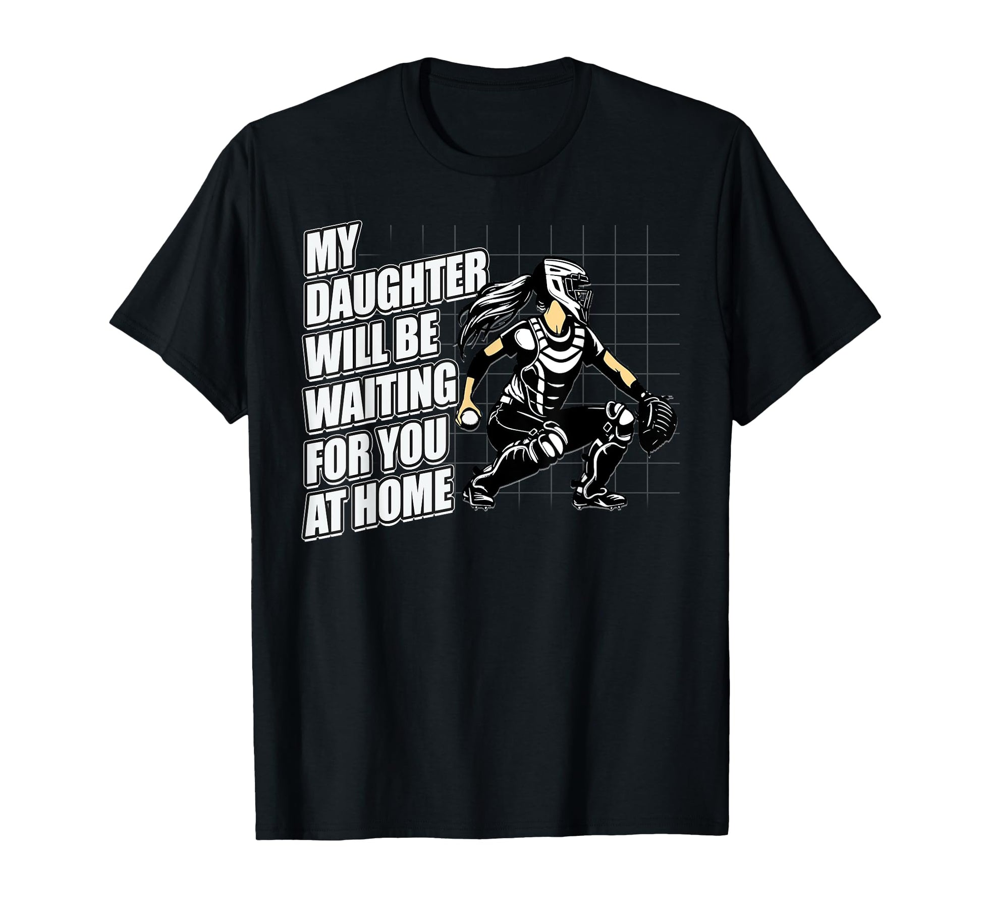 Softball Catcher Proud Mom And Dad Game T-Shirt - Minimalist Print Unisex - T-Shirt, Sweatshirt, Hoodie