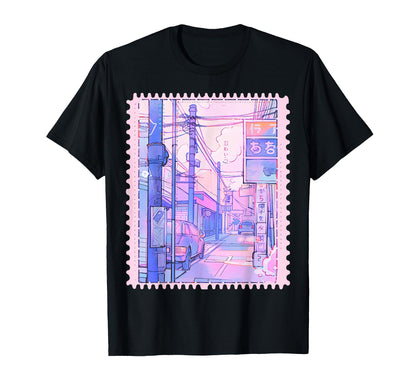Japanese City Pop Y2K Kawaii Pastel T-Shirt - Trendy Graphic for Adults - T-Shirt, Sweatshirt, Hoodie