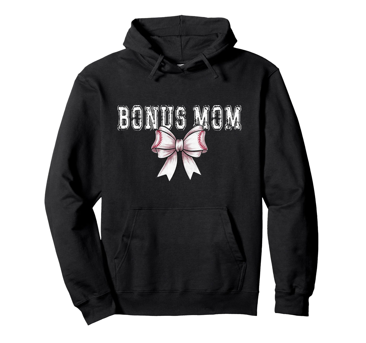 Coquette Baseball Bonus Mom Spirit Hoodie - Graphic Print Unisex - T-Shirt, Sweatshirt, Hoodie
