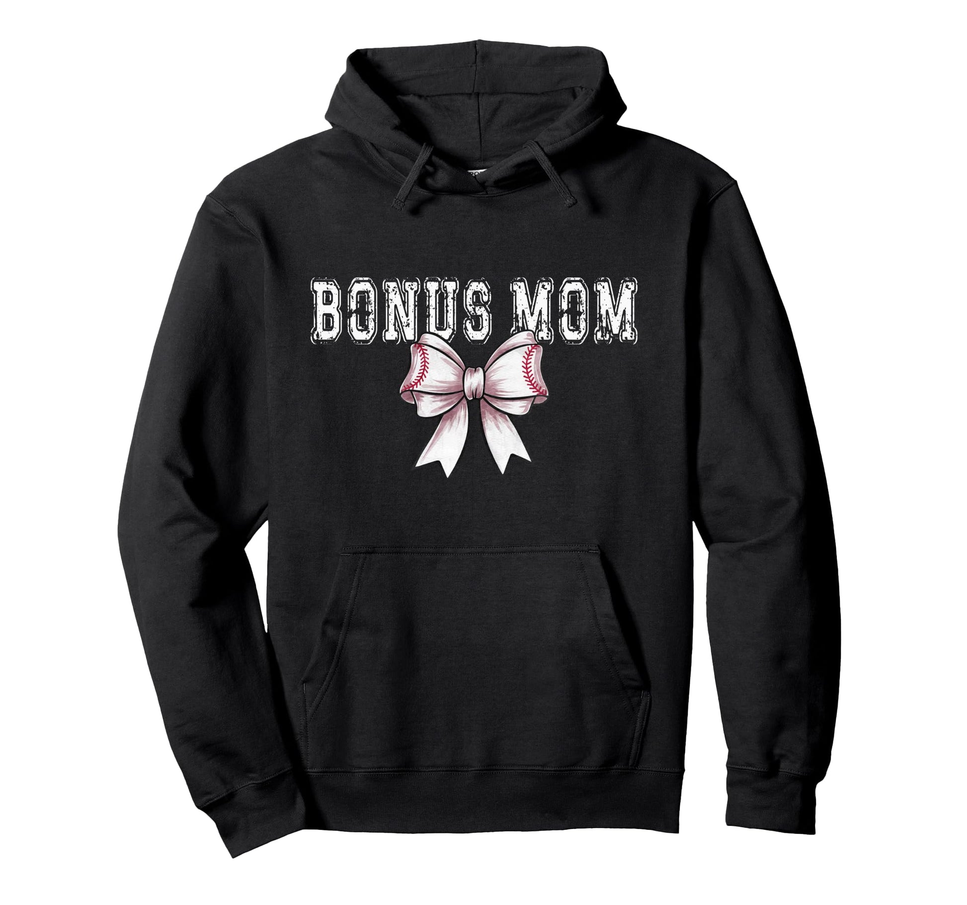 Coquette Baseball Bonus Mom Spirit Hoodie - Graphic Print Unisex - T-Shirt, Sweatshirt, Hoodie