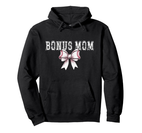 Coquette Baseball Bonus Mom Spirit Hoodie - Graphic Print Unisex - T-Shirt, Sweatshirt, Hoodie