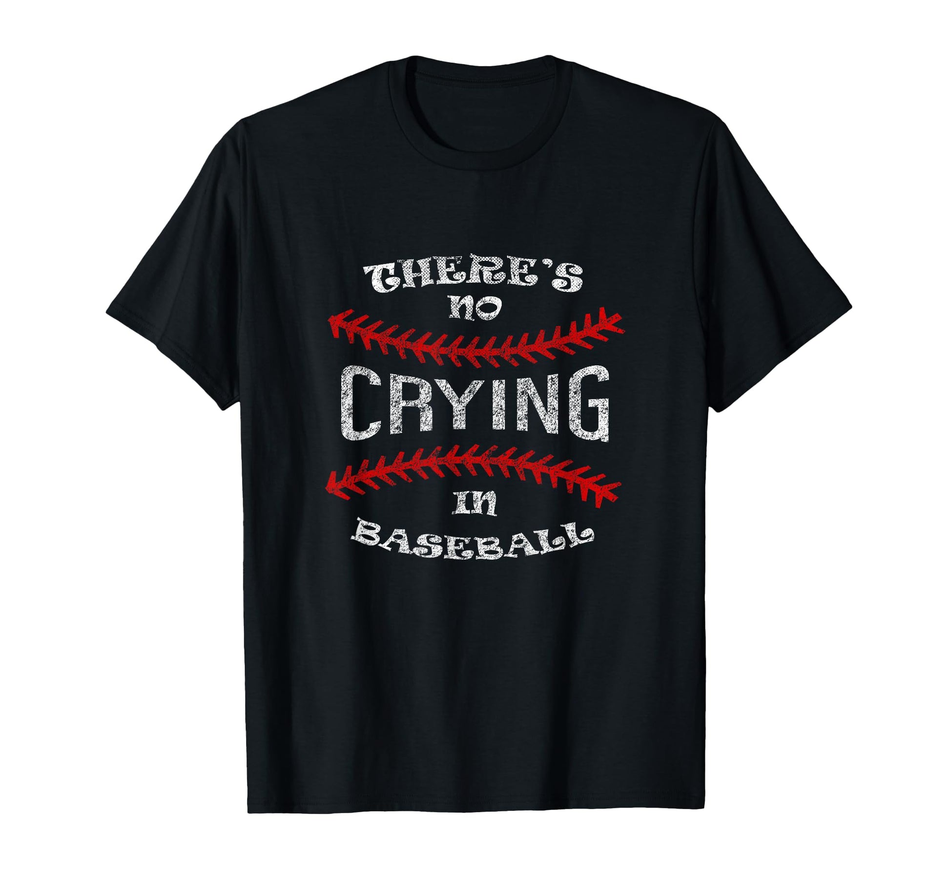 Softball Player No Crying Baseball T-Shirt - Unique Graphic Men Women - T-Shirt, Sweatshirt, Hoodie