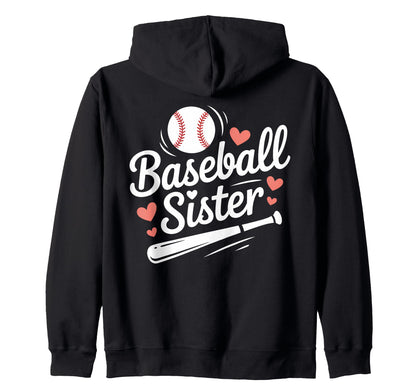 Baseball Player Funny Baseball Sister Sweatshirt - Unique Graphic Men Women - T-Shirt, Sweatshirt, Hoodie