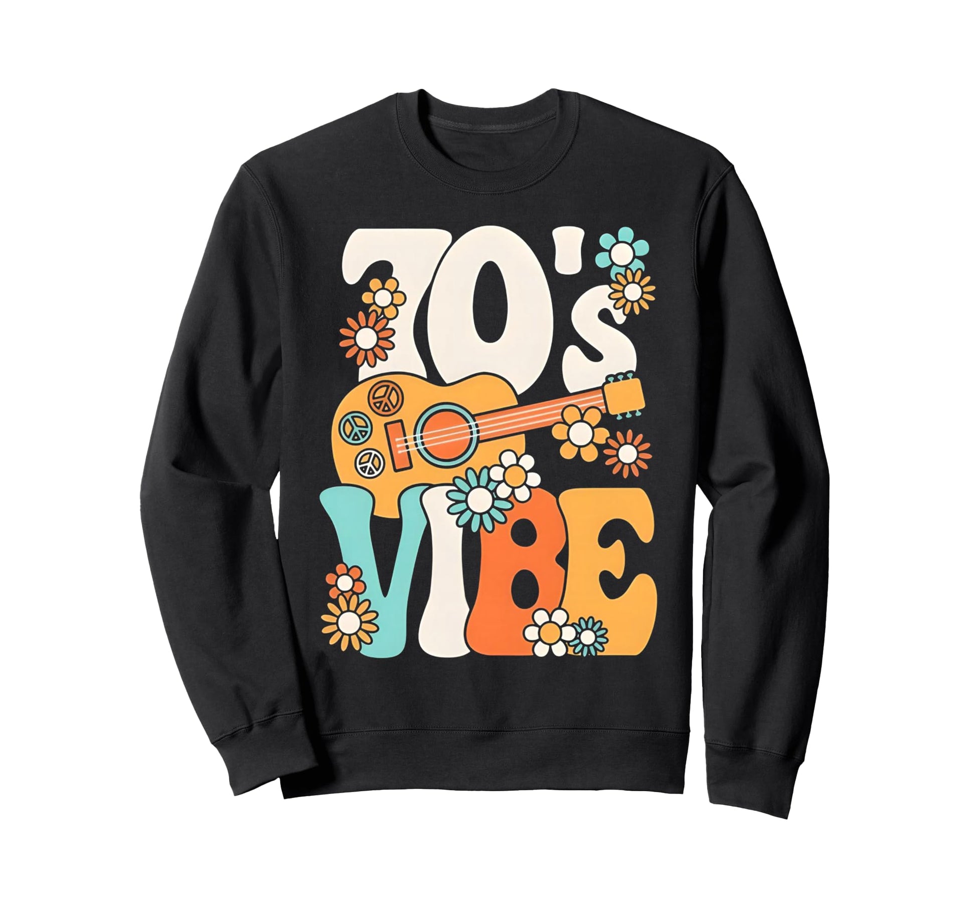 70S Vibe Funny 70S Party Boho Hippie Sweatshirt - Minimalist Print Unisex - T-Shirt, Sweatshirt, Hoodie