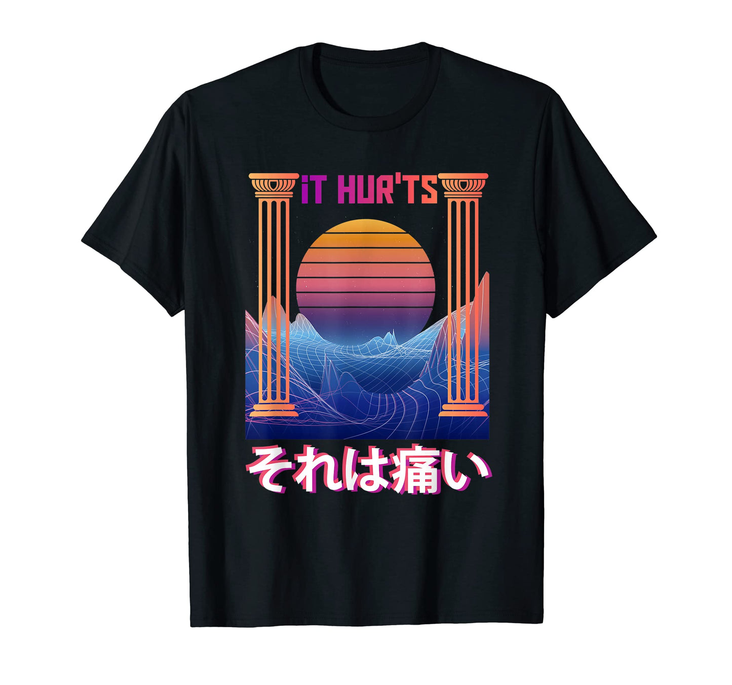 It Hurts Aesthetic Vaporwave T-Shirt - Novelty Apparel Men Women - T-Shirt, Sweatshirt, Hoodie