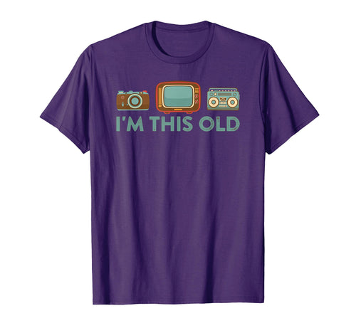 Im This Old Tv Boom Box Camera Boomer T-Shirt - Unique Graphic for Adults - T-Shirt, Sweatshirt, Hoodie