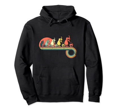 Halloween Witch Cooking Sunset Rainbow Hoodie - Trendy Graphic Men Women - T-Shirt, Sweatshirt, Hoodie