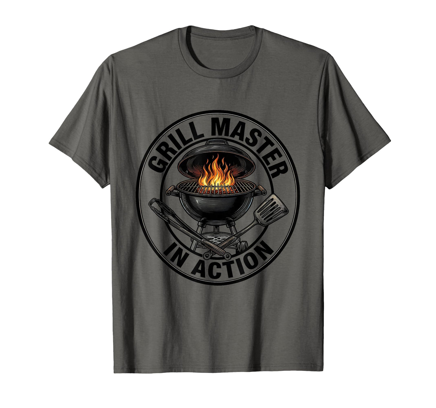Grill Master Action Funny Fathers Day T-Shirt - Novelty Apparel Men Women - T-Shirt, Sweatshirt, Hoodie