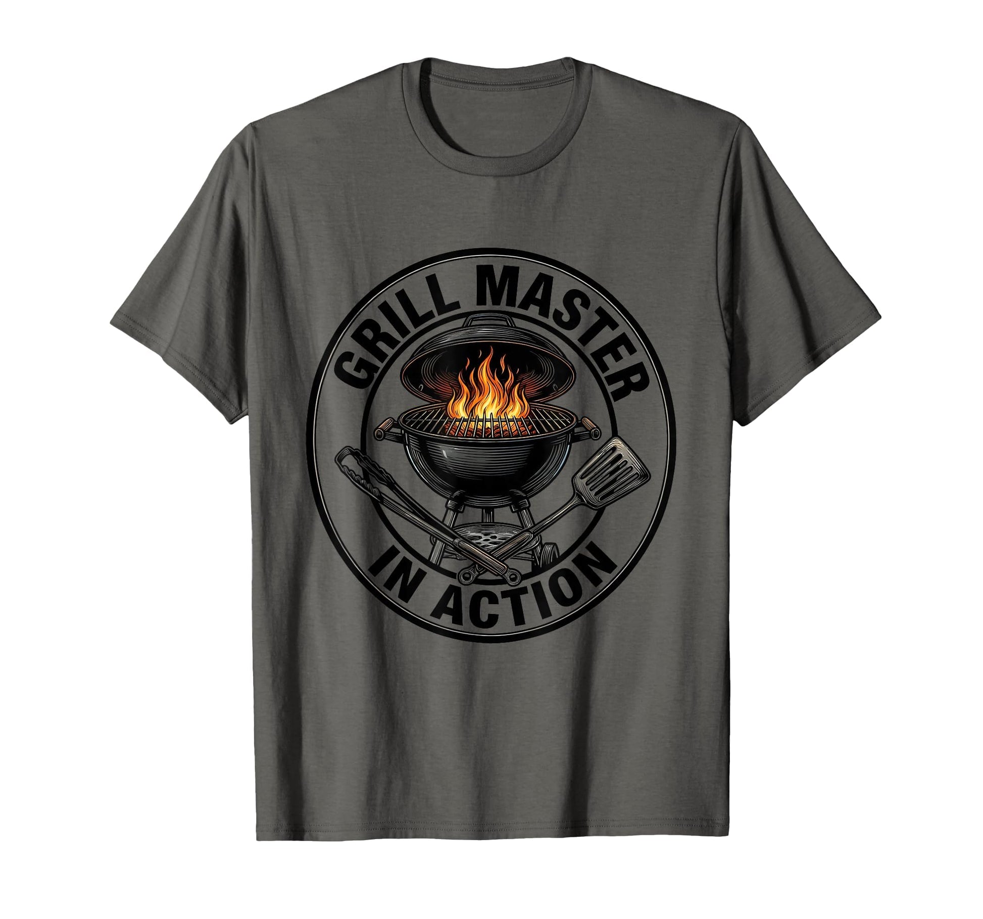 Grill Master Action Funny Fathers Day T-Shirt - Novelty Apparel Men Women - T-Shirt, Sweatshirt, Hoodie