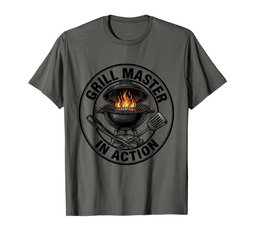 Grill Master Action Funny Fathers Day T-Shirt - Novelty Apparel Men Women - T-Shirt, Sweatshirt, Hoodie