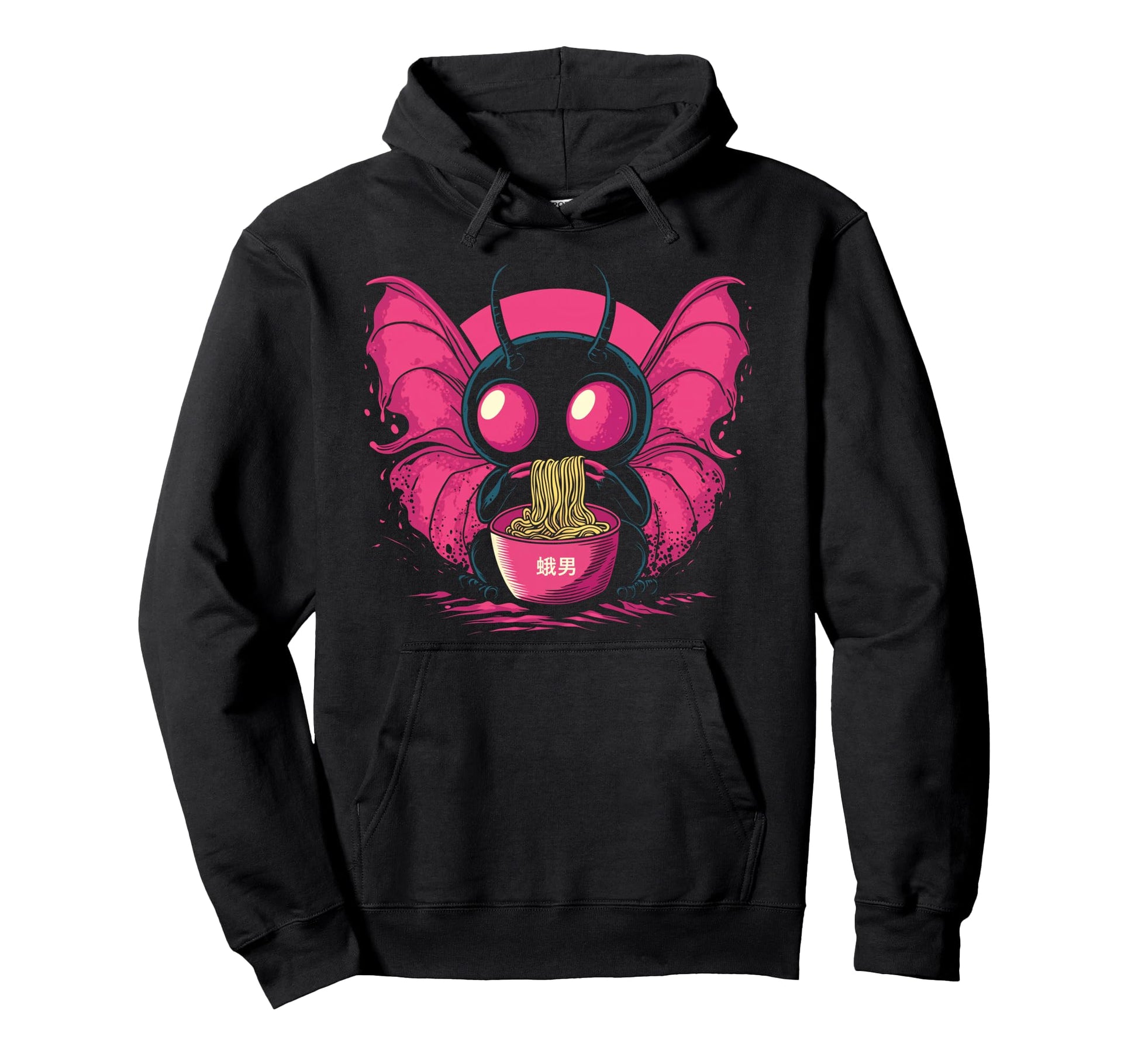 Kawaii Mothman Cryptid Vaporwave Hoodie - Streetwear Style Men Women - T-Shirt, Sweatshirt, Hoodie