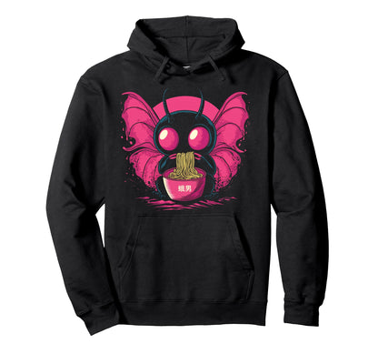 Kawaii Mothman Cryptid Vaporwave Hoodie - Streetwear Style Men Women - T-Shirt, Sweatshirt, Hoodie