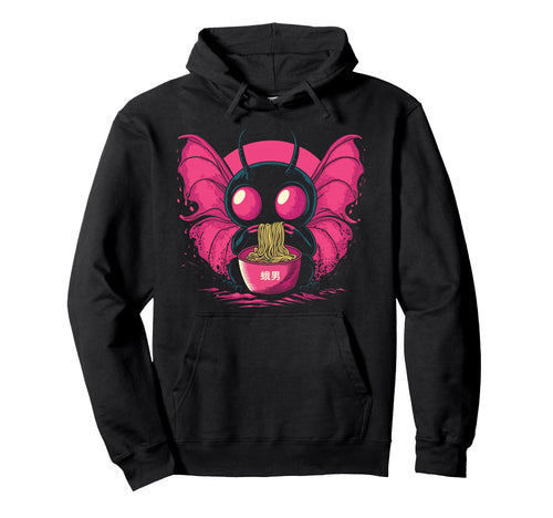 Kawaii Mothman Cryptid Vaporwave Hoodie - Streetwear Style Men Women - T-Shirt, Sweatshirt, Hoodie
