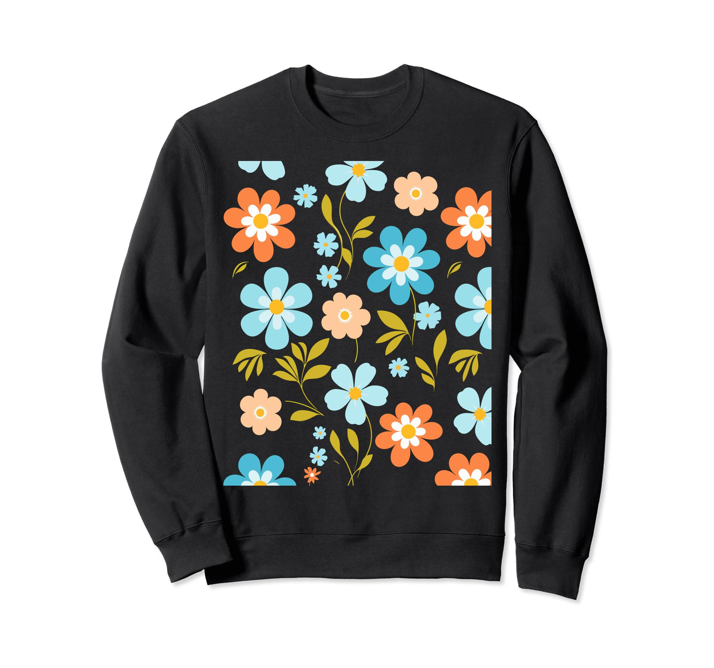 Boho Shabby Chic Floral Wildflower Sweatshirt - Fun Novelty Design Unisex - T-Shirt, Sweatshirt, Hoodie