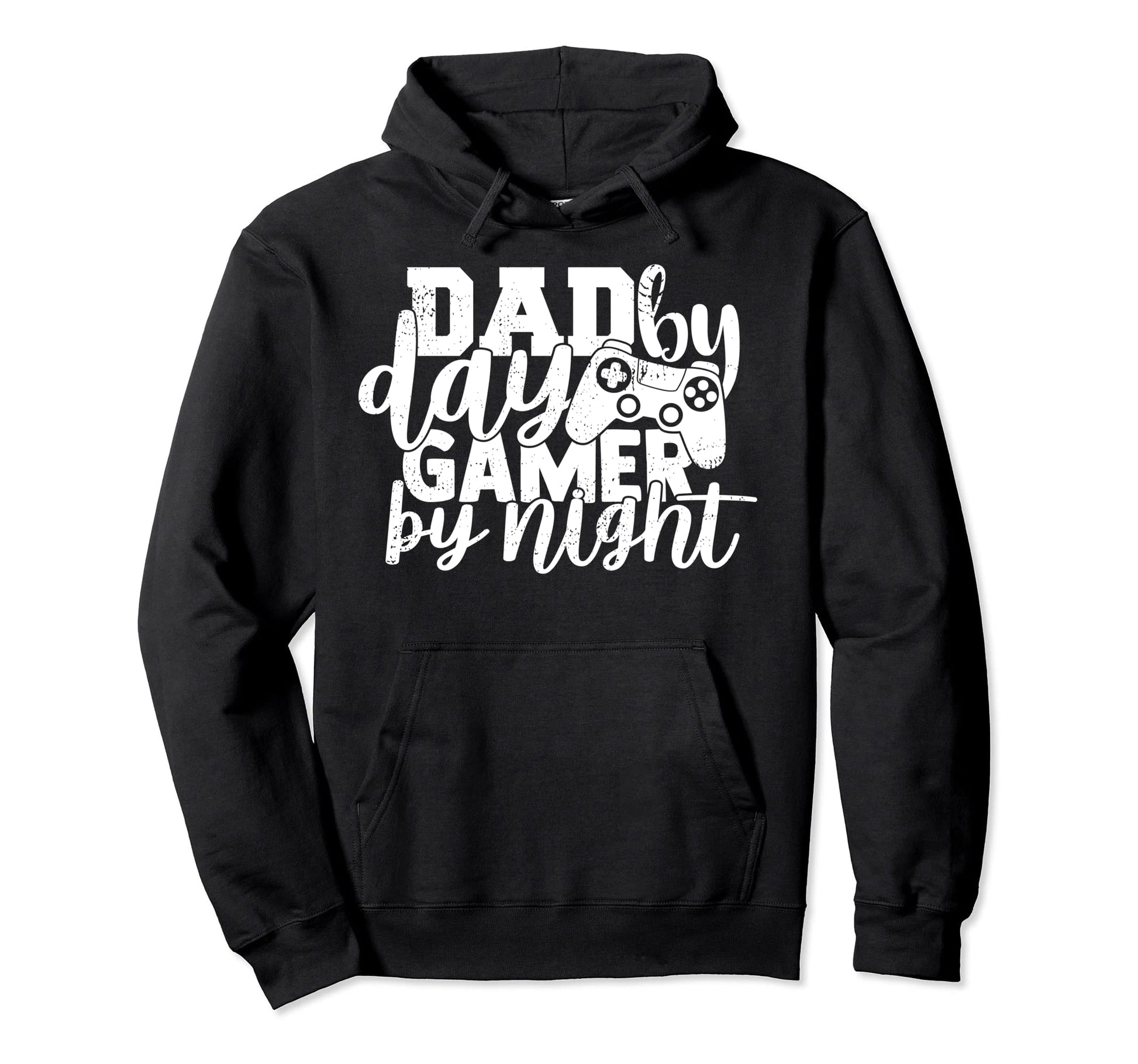 Dad Day Gamer Night Papa Gamers Hoodie - Custom Art Print for Adults - T-Shirt, Sweatshirt, Hoodie