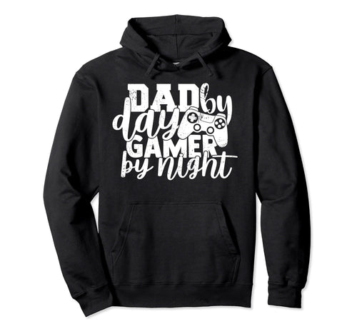 Dad Day Gamer Night Papa Gamers Hoodie - Custom Art Print for Adults - T-Shirt, Sweatshirt, Hoodie