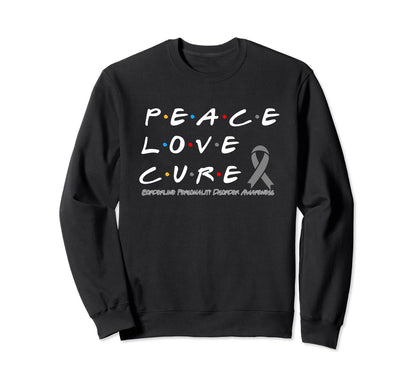 Borderline Personality Disorder Peace Sweatshirt - Minimalist Print Unisex - T-Shirt, Sweatshirt, Hoodie