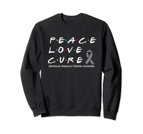 Borderline Personality Disorder Peace Sweatshirt - Minimalist Print Unisex - T-Shirt, Sweatshirt, Hoodie