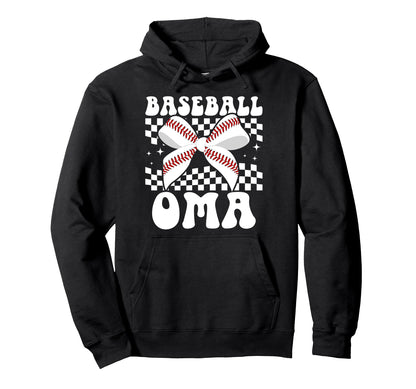 Baseball Oma Coquette Oma Baseball Hoodie - Fun Novelty Design for Adults - T-Shirt, Sweatshirt, Hoodie