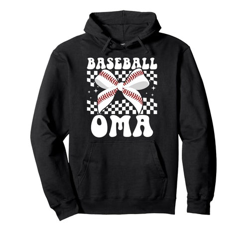 Baseball Oma Coquette Oma Baseball Hoodie - Fun Novelty Design for Adults - T-Shirt, Sweatshirt, Hoodie