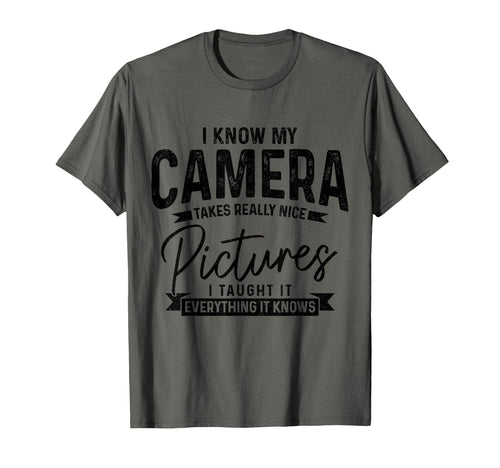 Funny Photographer Camera Funny T-Shirt - Fun Novelty Design Unisex - T-Shirt, Sweatshirt, Hoodie