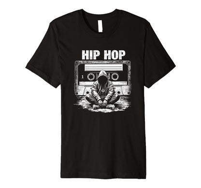 Hip Hop Boombox Rapper T-Shirt - Custom Art Print Unisex - T-Shirt, Sweatshirt, Hoodie