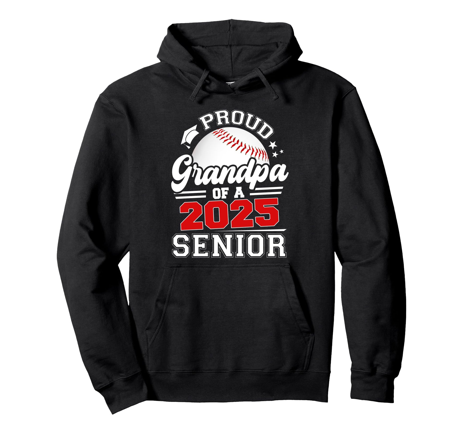 Proud Grandpa 2025 Senior Graduate Grad Hoodie - Custom Art Print Unisex - T-Shirt, Sweatshirt, Hoodie