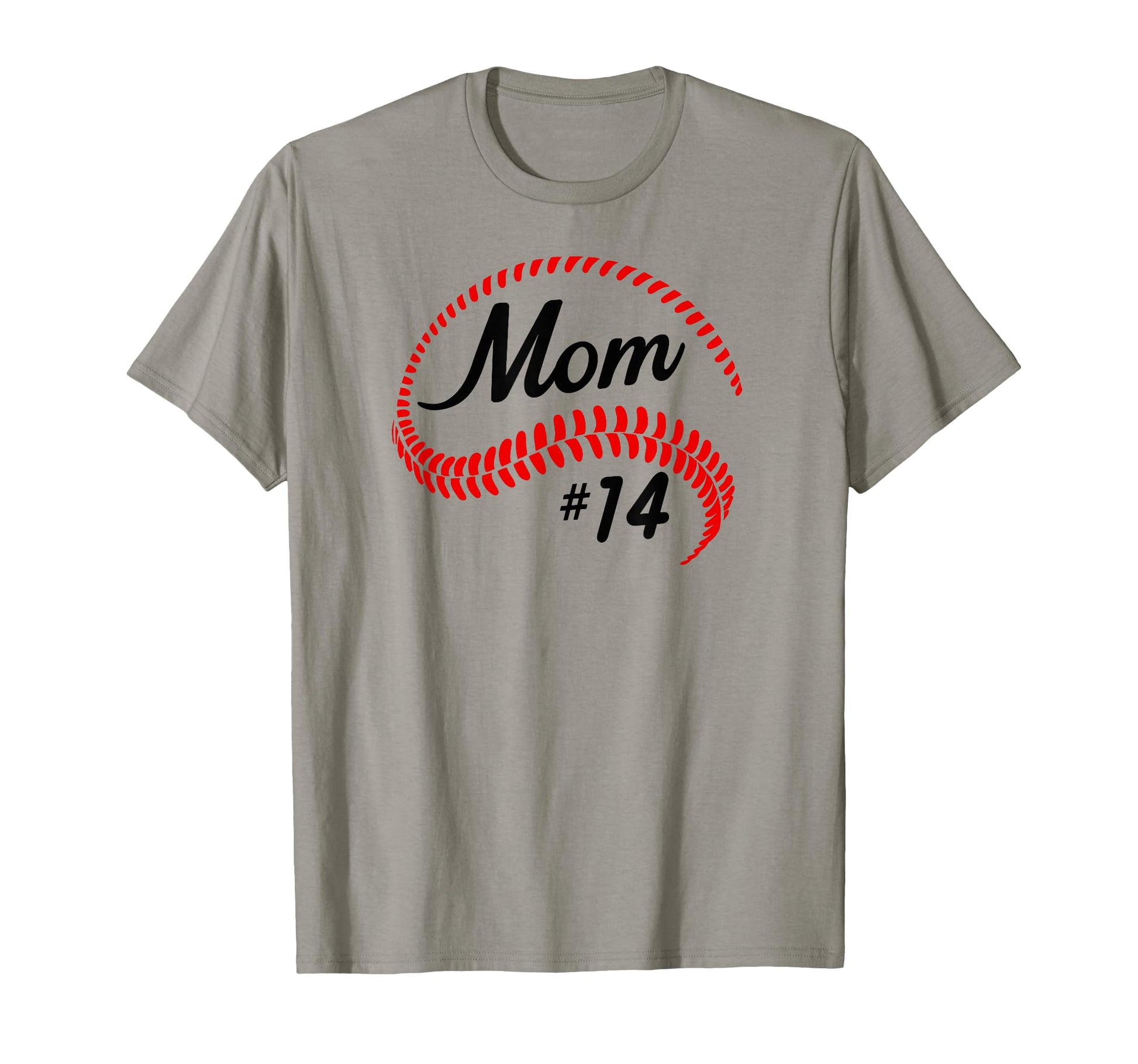 Baseball Softball 14 Baseball Mom T-Shirt - Minimalist Print for Adults - T-Shirt, Sweatshirt, Hoodie