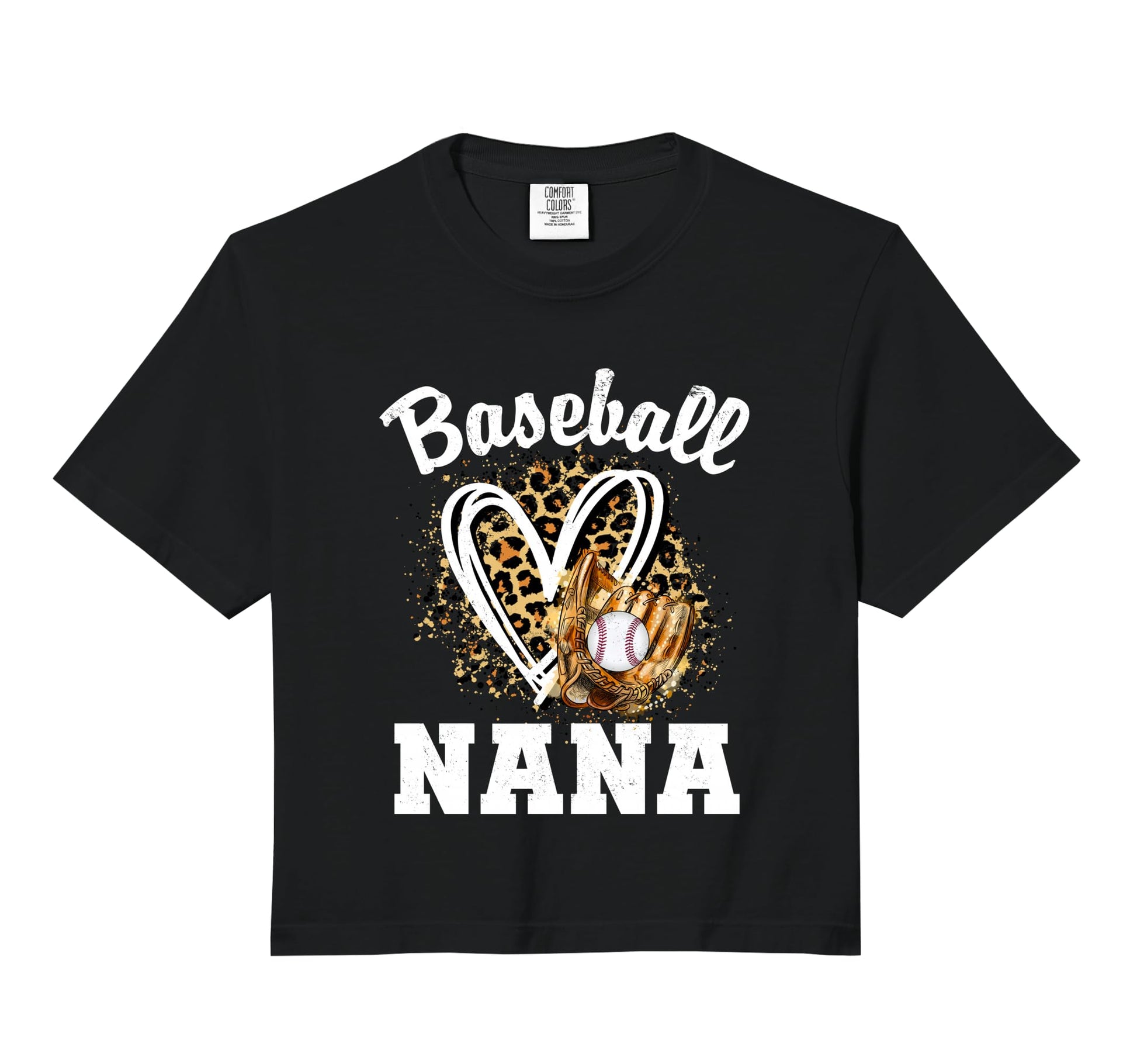 Baseball Nana Leopard Heart Grandma Hoodie - Novelty Apparel Men Women - T-Shirt, Sweatshirt, Hoodie