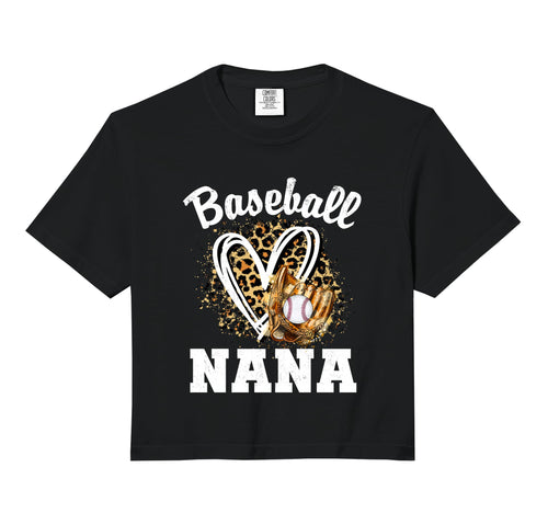 Baseball Nana Leopard Heart Grandma Hoodie - Novelty Apparel Men Women - T-Shirt, Sweatshirt, Hoodie