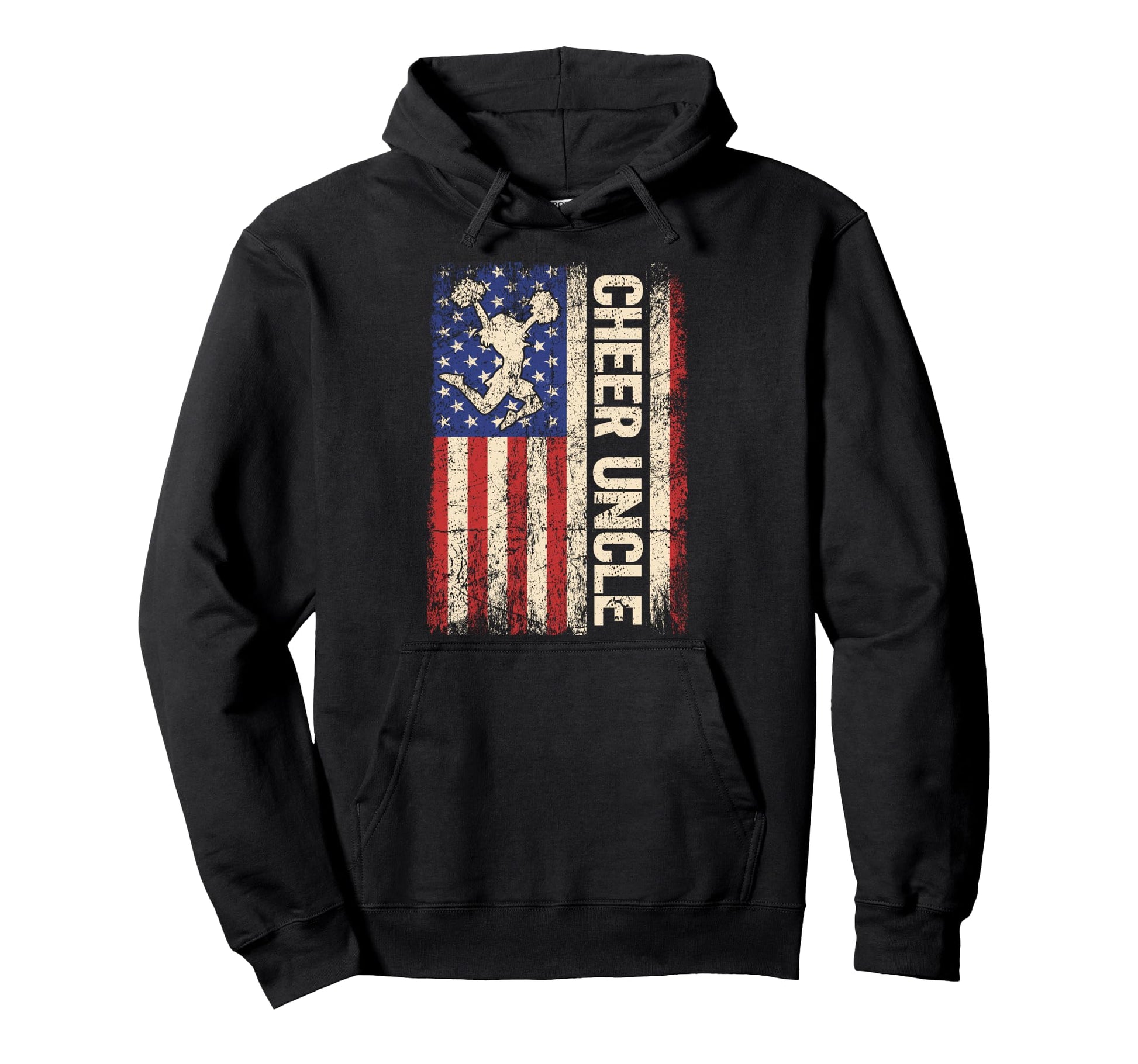 Funny Cheer Uncle Cheerleader Uncle Hoodie - Novelty Apparel Unisex - T-Shirt, Sweatshirt, Hoodie