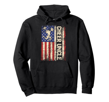 Funny Cheer Uncle Cheerleader Uncle Hoodie - Novelty Apparel Unisex - T-Shirt, Sweatshirt, Hoodie