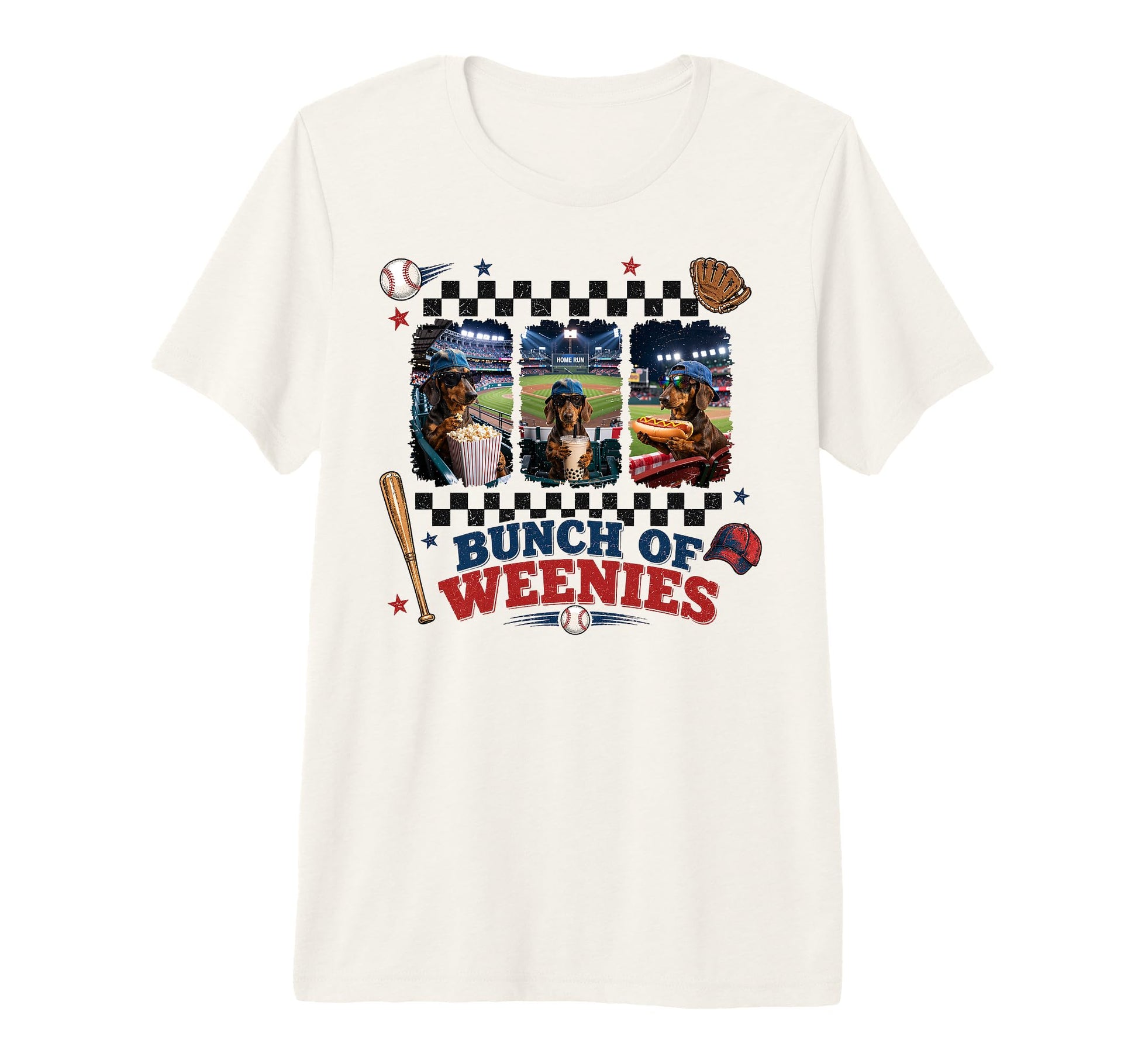Funny Weenies Dachshunds Baseball Dog T-Shirt - Novelty Apparel Men Women - T-Shirt, Sweatshirt, Hoodie