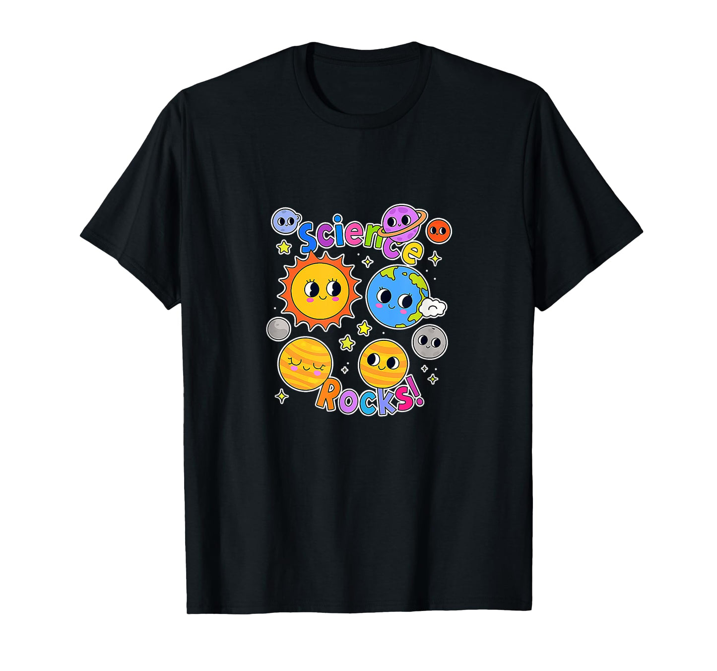 Science Rocks Planet Teacher Art T-Shirt - Custom Art Print for Adults - T-Shirt, Sweatshirt, Hoodie
