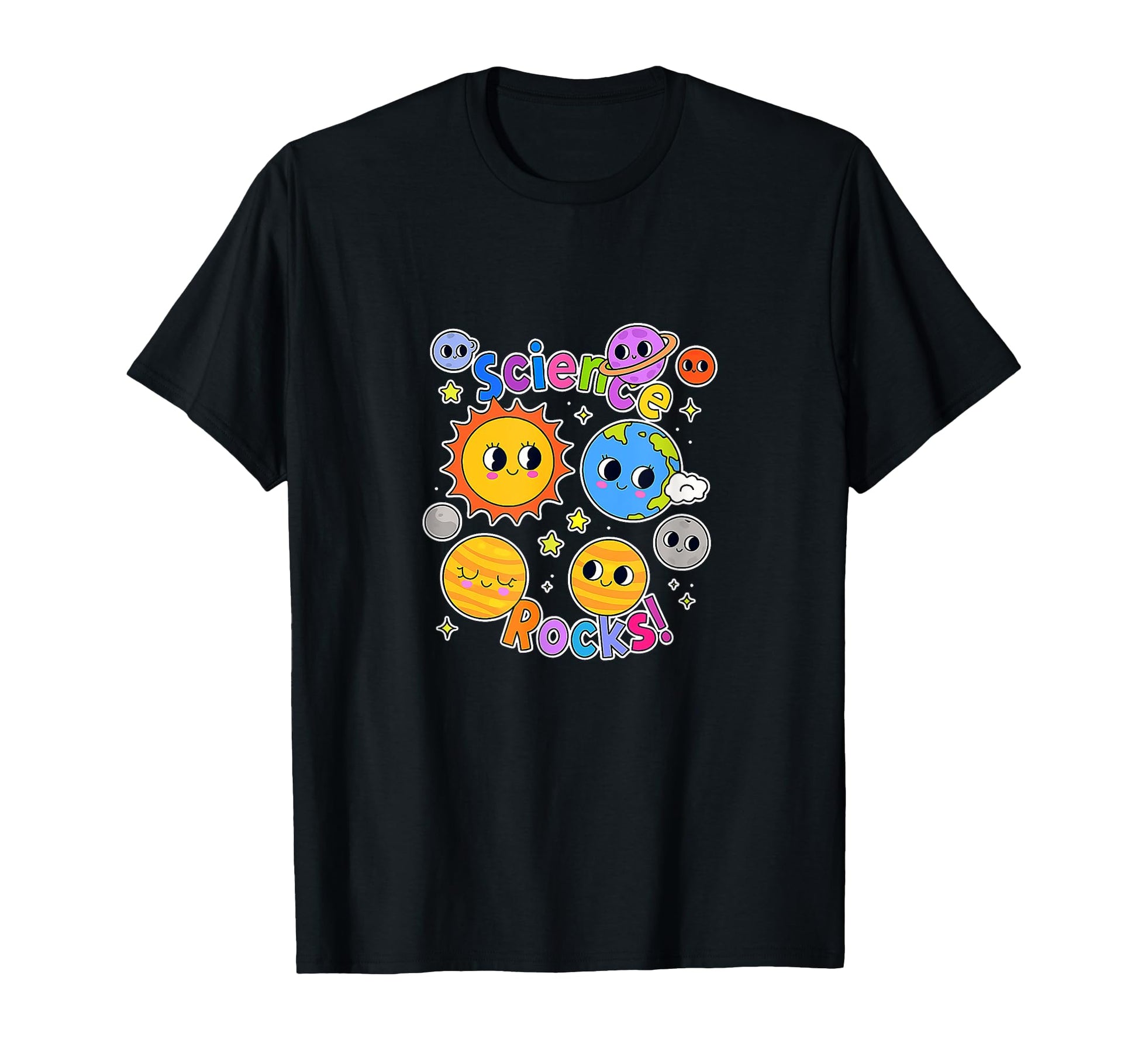 Science Rocks Planet Teacher Art T-Shirt - Custom Art Print for Adults - T-Shirt, Sweatshirt, Hoodie