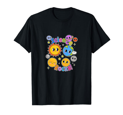 Science Rocks Planet Teacher Art T-Shirt - Custom Art Print for Adults - T-Shirt, Sweatshirt, Hoodie