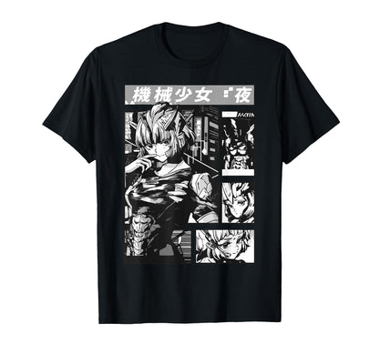 Cyberpunk Anime Manga Mecha Aesthetic T-Shirt - Custom Art Print Unisex - T-Shirt, Sweatshirt, Hoodie