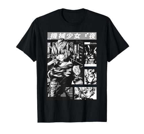 Cyberpunk Anime Manga Mecha Aesthetic T-Shirt - Custom Art Print Unisex - T-Shirt, Sweatshirt, Hoodie