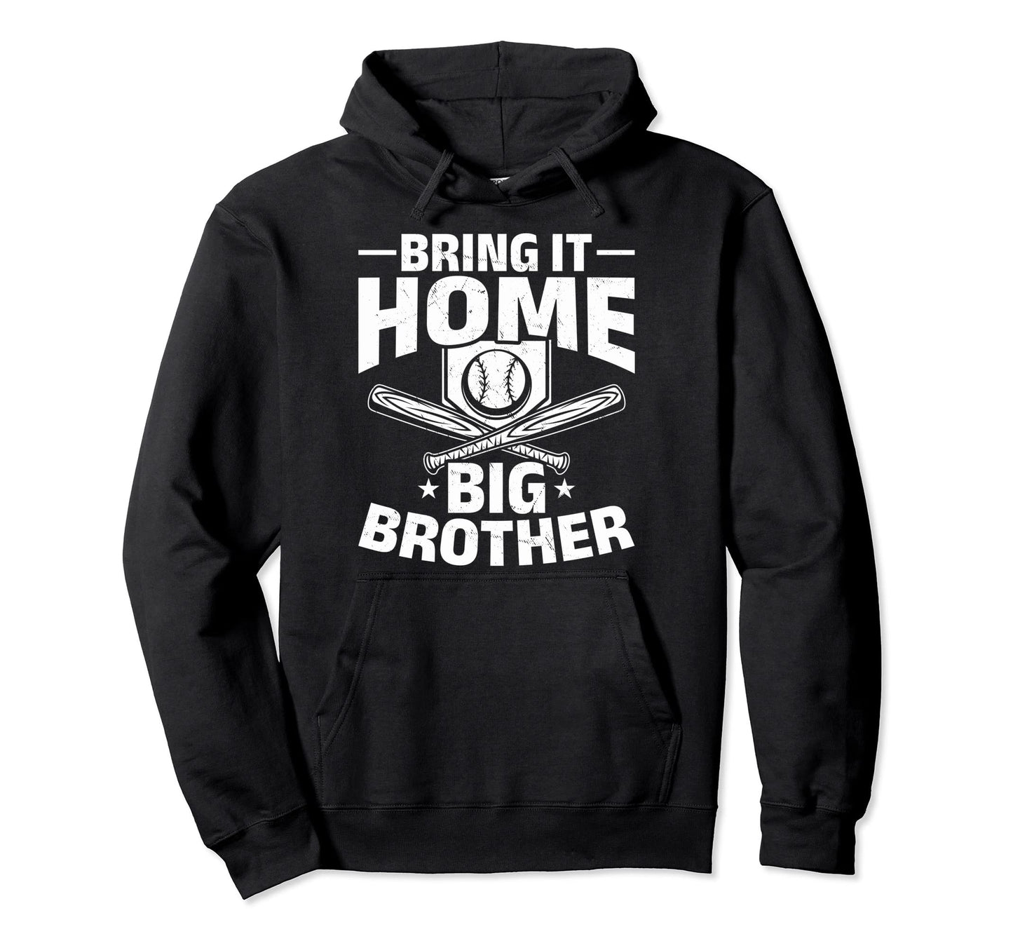 Bring It Home Big Brother Baseball Hoodie - Graphic Print for Adults - T-Shirt, Sweatshirt, Hoodie