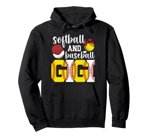 Softball And Baseball Gigi Baseball Hoodie - Unique Graphic Men Women - T-Shirt, Sweatshirt, Hoodie