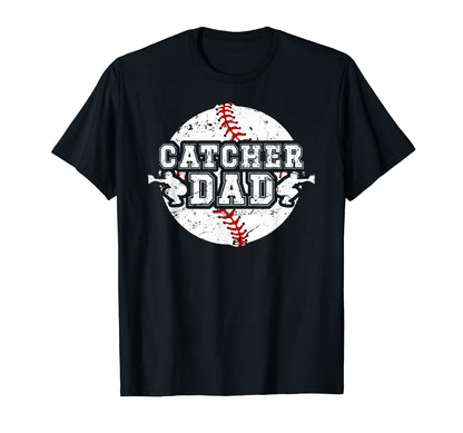 Baseball Catcher Dad Proud Baseball T-Shirt - Graphic Print Men Women - T-Shirt, Sweatshirt, Hoodie