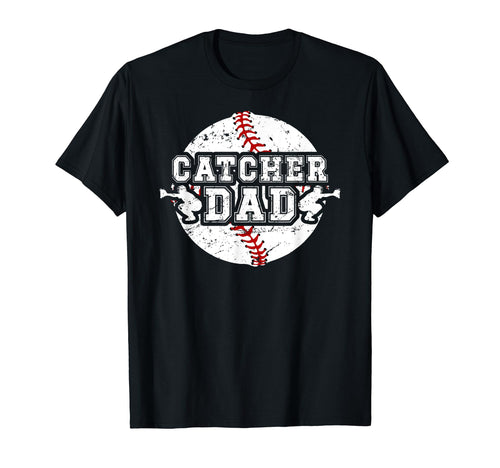 Baseball Catcher Dad Proud Baseball T-Shirt - Graphic Print Men Women - T-Shirt, Sweatshirt, Hoodie