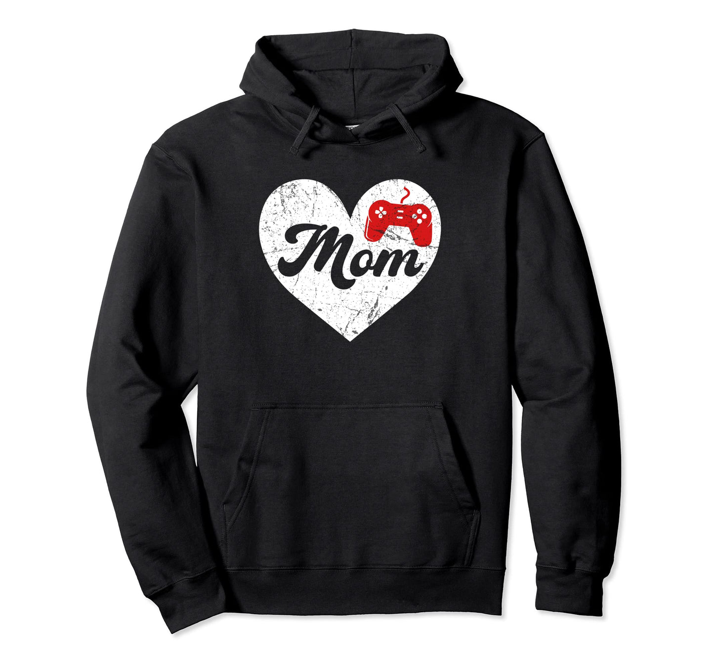 Mothers Day Distressed Heart Video Hoodie - Streetwear Style Men Women - T-Shirt, Sweatshirt, Hoodie