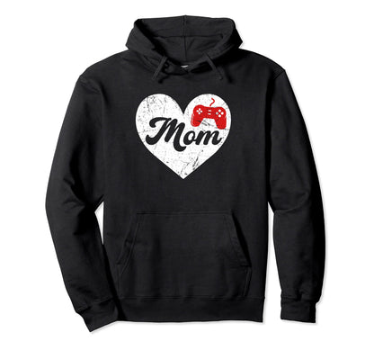 Mothers Day Distressed Heart Video Hoodie - Streetwear Style Men Women - T-Shirt, Sweatshirt, Hoodie