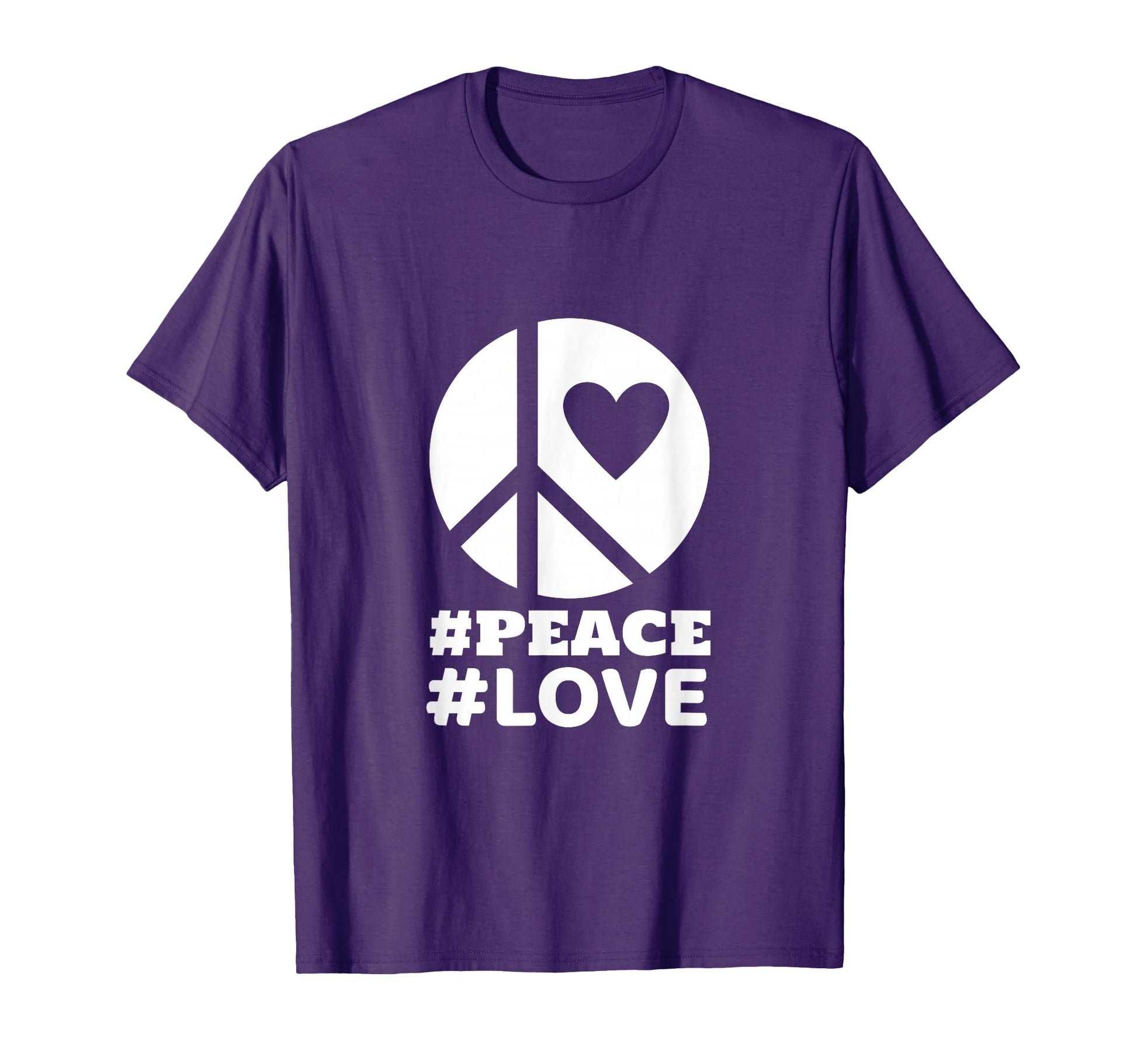 Hashtag Peace And Love T-Shirt - Aesthetic Graphic for Adults - T-Shirt, Sweatshirt, Hoodie