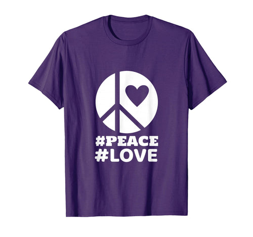 Hashtag Peace And Love T-Shirt - Aesthetic Graphic for Adults - T-Shirt, Sweatshirt, Hoodie