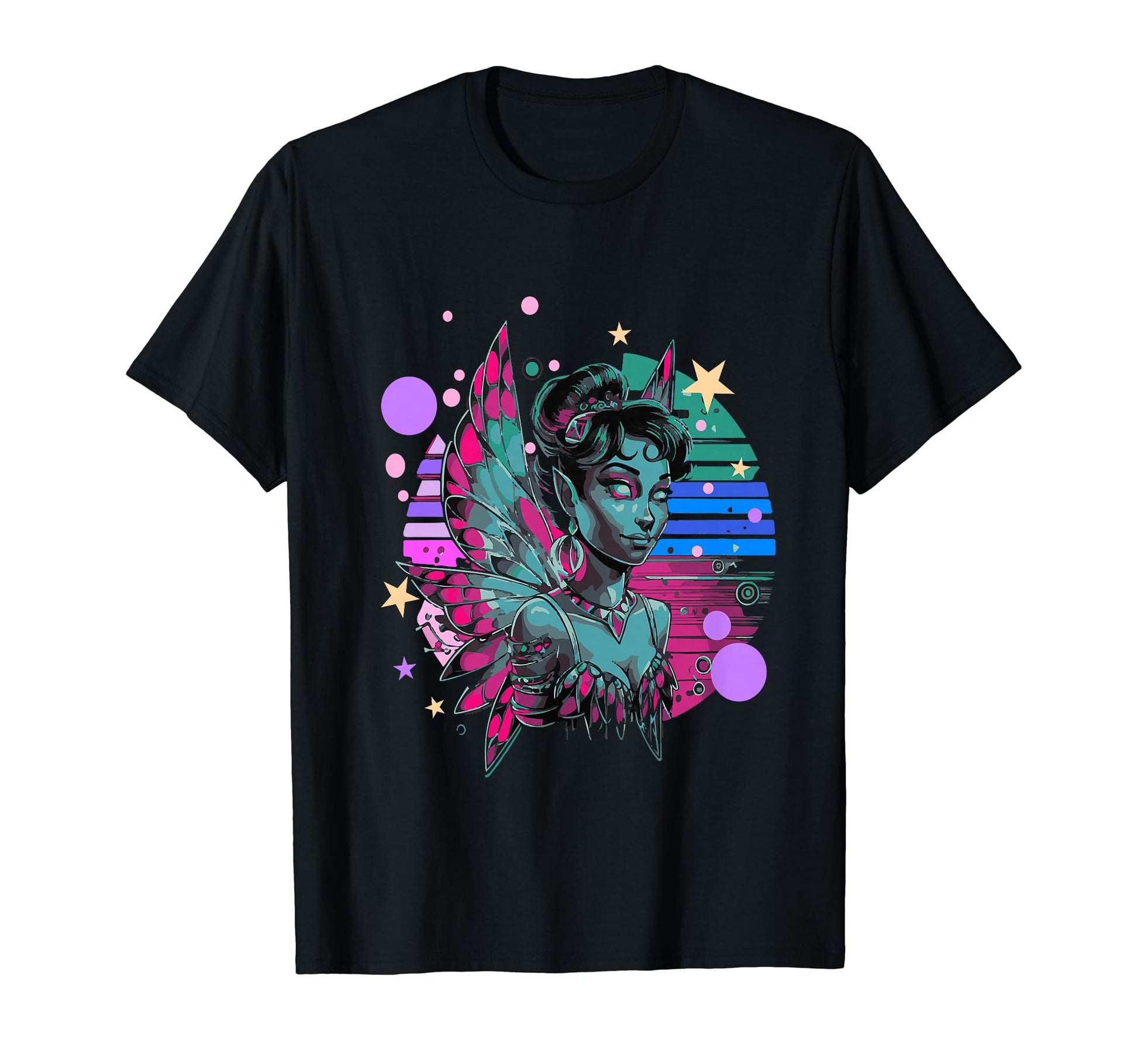 Vaporwave Fairy Aesthetic Synthwave Fairy T-Shirt - Novelty Apparel Unisex - T-Shirt, Sweatshirt, Hoodie