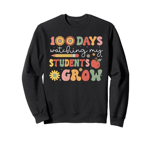 100 Days Growing Boho Flowers Sweatshirt - Aesthetic Graphic Unisex - T-Shirt, Sweatshirt, Hoodie